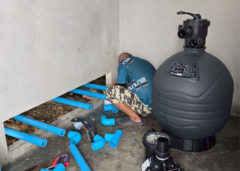 งานวางระบบสระว่ายน้ำ-